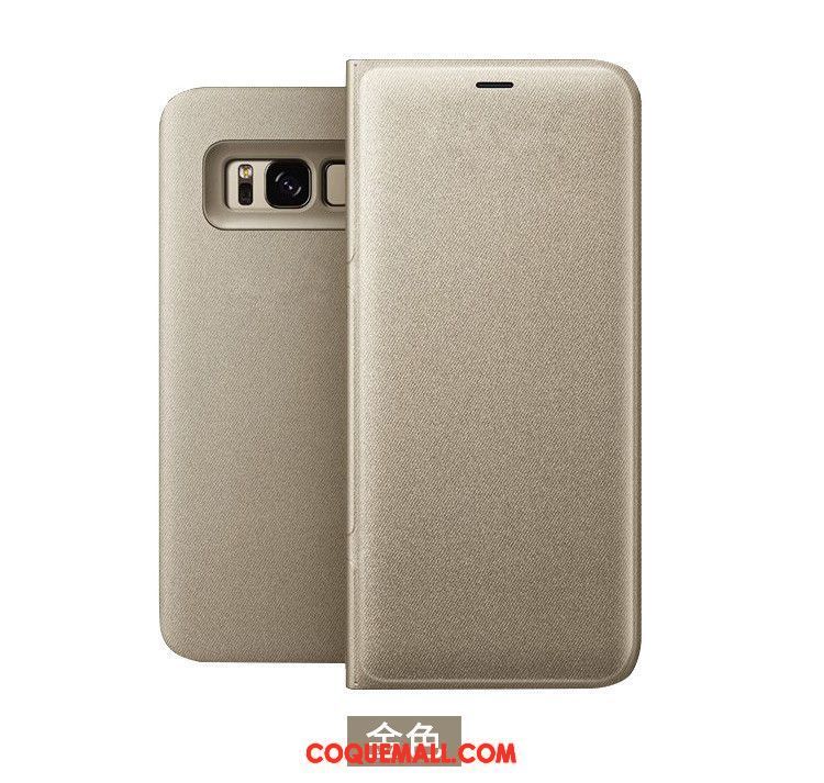 Étui Samsung Galaxy S8 Bleu Carte Étui En Cuir, Coque Samsung Galaxy S8 Étoile Incassable