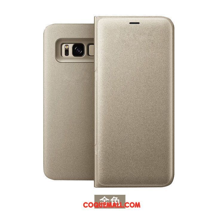 Étui Samsung Galaxy S8 Bleu Carte Étui En Cuir, Coque Samsung Galaxy S8 Étoile Incassable