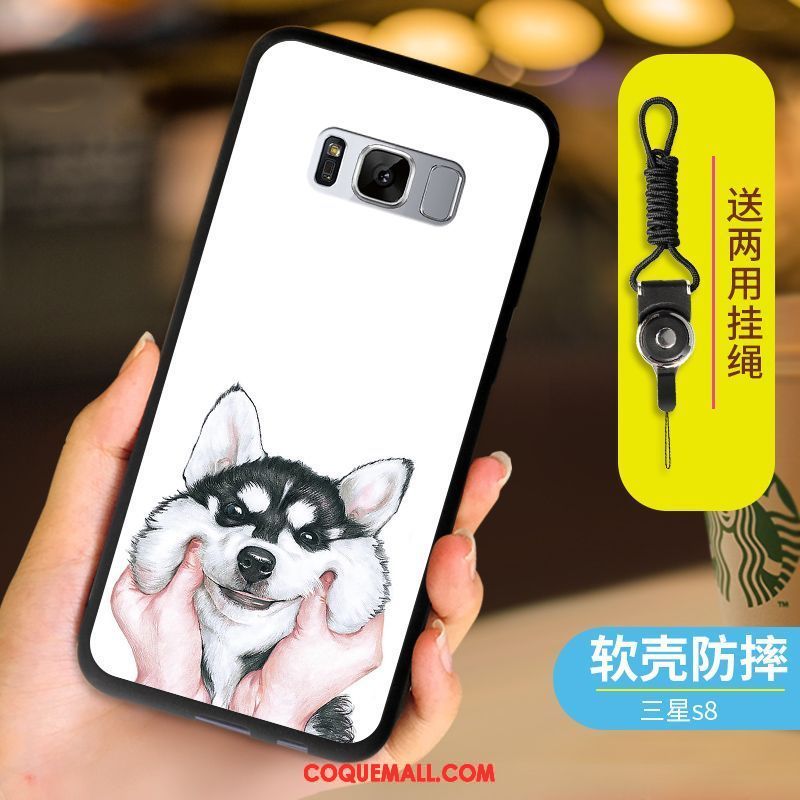 Étui Samsung Galaxy S8 Bleu Fluide Doux Téléphone Portable, Coque Samsung Galaxy S8 Étoile Dessin Animé