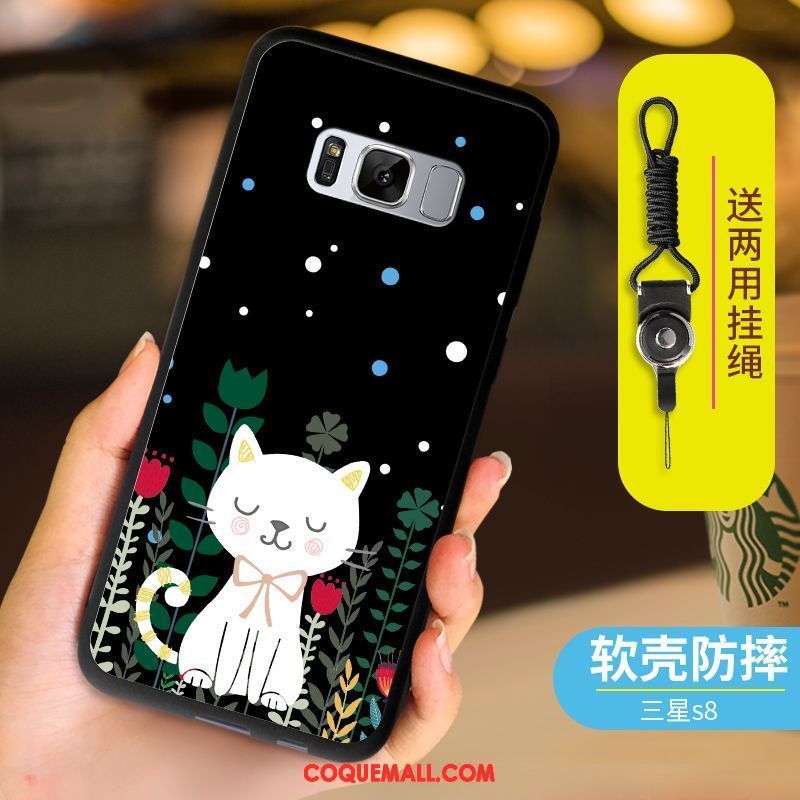 Étui Samsung Galaxy S8 Bleu Fluide Doux Téléphone Portable, Coque Samsung Galaxy S8 Étoile Dessin Animé