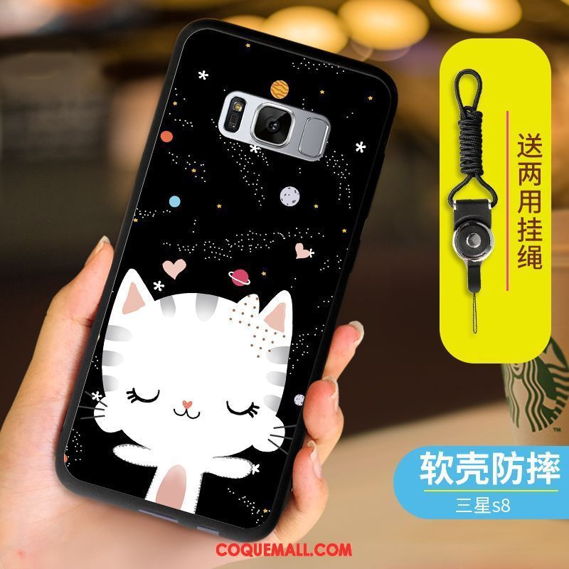 Étui Samsung Galaxy S8 Bleu Fluide Doux Téléphone Portable, Coque Samsung Galaxy S8 Étoile Dessin Animé