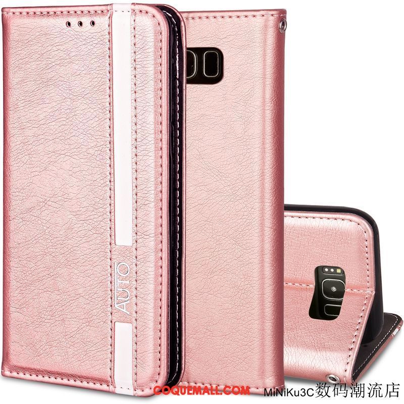 Étui Samsung Galaxy S8 Carte Business Rose, Coque Samsung Galaxy S8 Nouveau Téléphone Portable