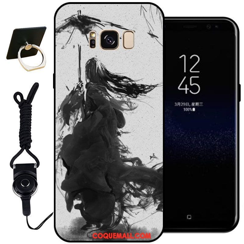 Étui Samsung Galaxy S8+ Classiques Rose Silicone, Coque Samsung Galaxy S8+ Peinture Téléphone Portable