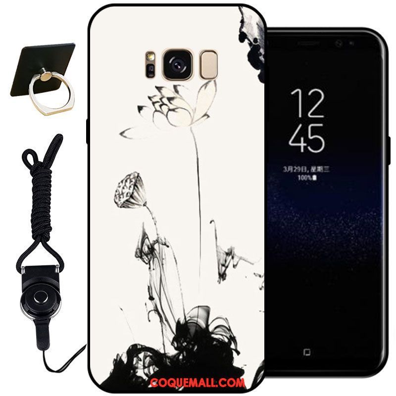 Étui Samsung Galaxy S8+ Classiques Rose Silicone, Coque Samsung Galaxy S8+ Peinture Téléphone Portable