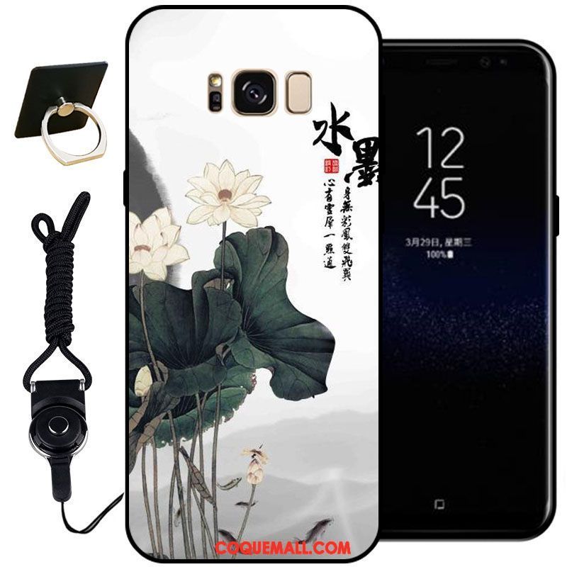 Étui Samsung Galaxy S8+ Classiques Rose Silicone, Coque Samsung Galaxy S8+ Peinture Téléphone Portable