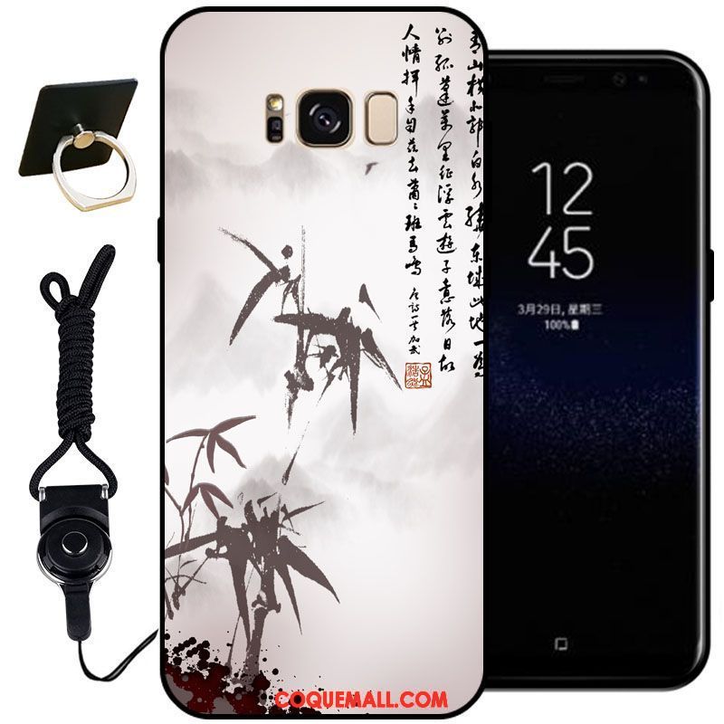 Étui Samsung Galaxy S8+ Classiques Rose Silicone, Coque Samsung Galaxy S8+ Peinture Téléphone Portable