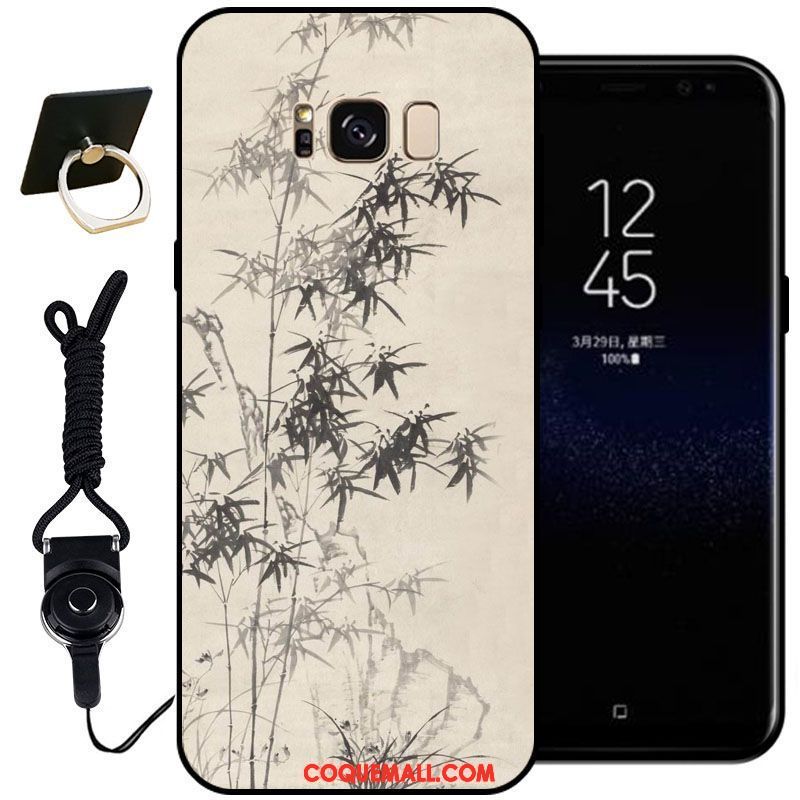 Étui Samsung Galaxy S8+ Classiques Rose Silicone, Coque Samsung Galaxy S8+ Peinture Téléphone Portable