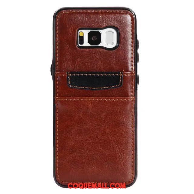 Étui Samsung Galaxy S8+ Créatif Étui En Cuir Rouge, Coque Samsung Galaxy S8+ Étoile Protection