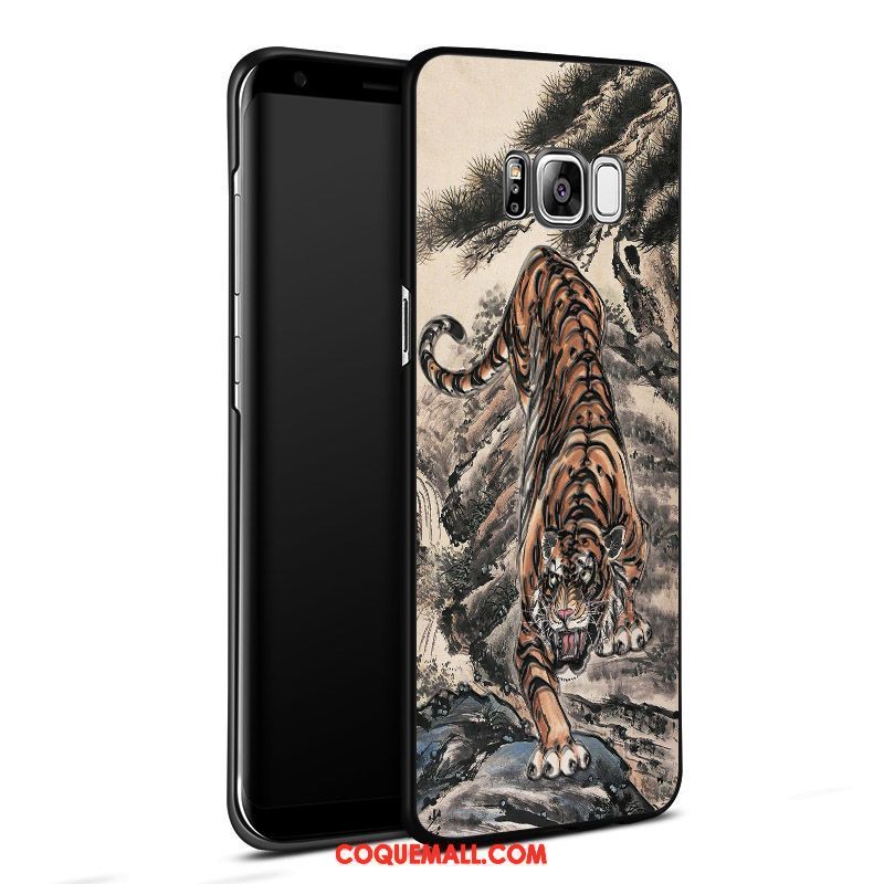 Étui Samsung Galaxy S8+ Dimensionnel Étoile Téléphone Portable, Coque Samsung Galaxy S8+ Noir Incassable