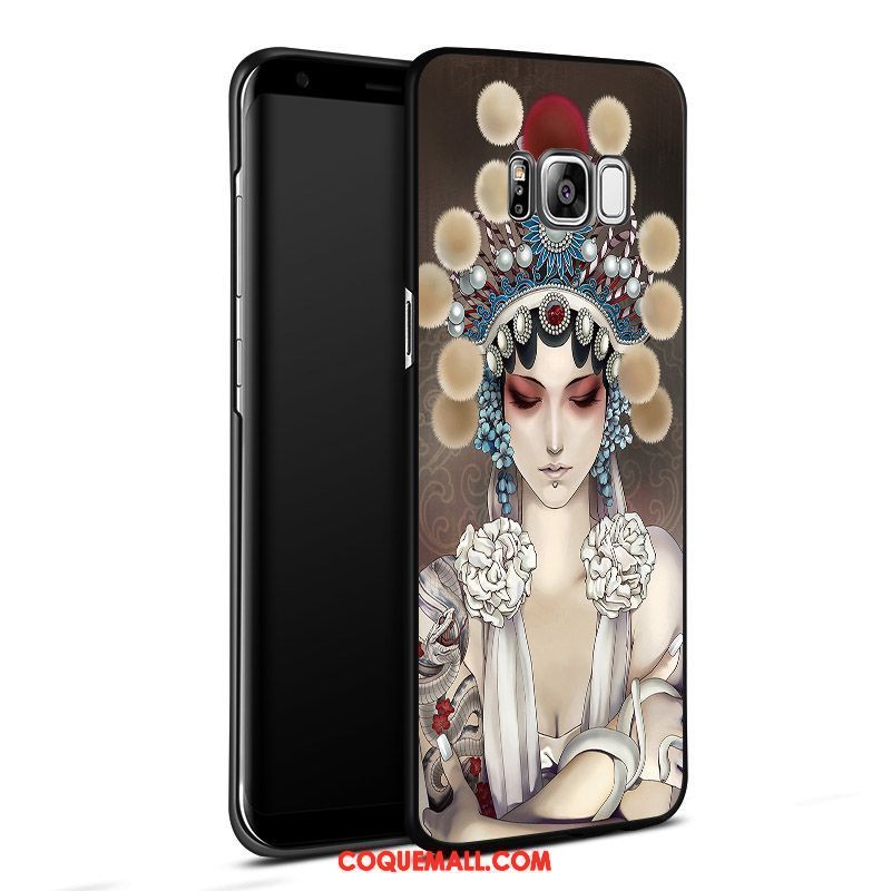 Étui Samsung Galaxy S8+ Dimensionnel Étoile Téléphone Portable, Coque Samsung Galaxy S8+ Noir Incassable