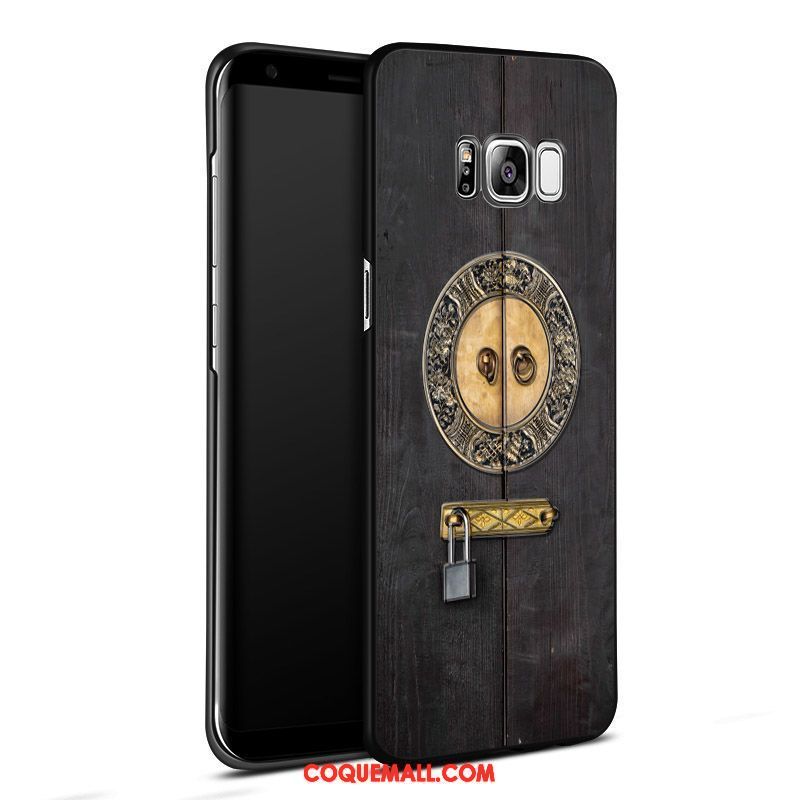 Étui Samsung Galaxy S8+ Dimensionnel Étoile Téléphone Portable, Coque Samsung Galaxy S8+ Noir Incassable