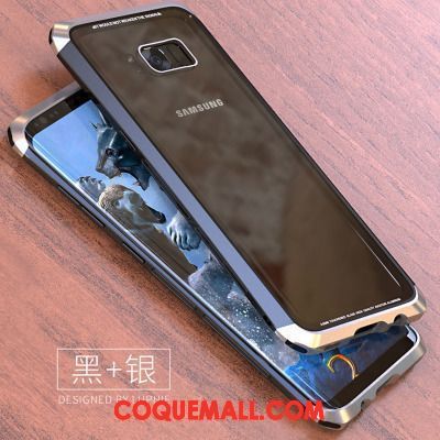 Étui Samsung Galaxy S8+ Noir Métal Border, Coque Samsung Galaxy S8+ Protection Marque De Tendance