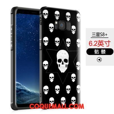 Étui Samsung Galaxy S8+ Noir Protection Silicone, Coque Samsung Galaxy S8+ Incassable Fluide Doux