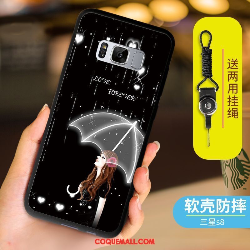 Étui Samsung Galaxy S8+ Ornements Suspendus Incassable Silicone, Coque Samsung Galaxy S8+ Téléphone Portable Fluide Doux