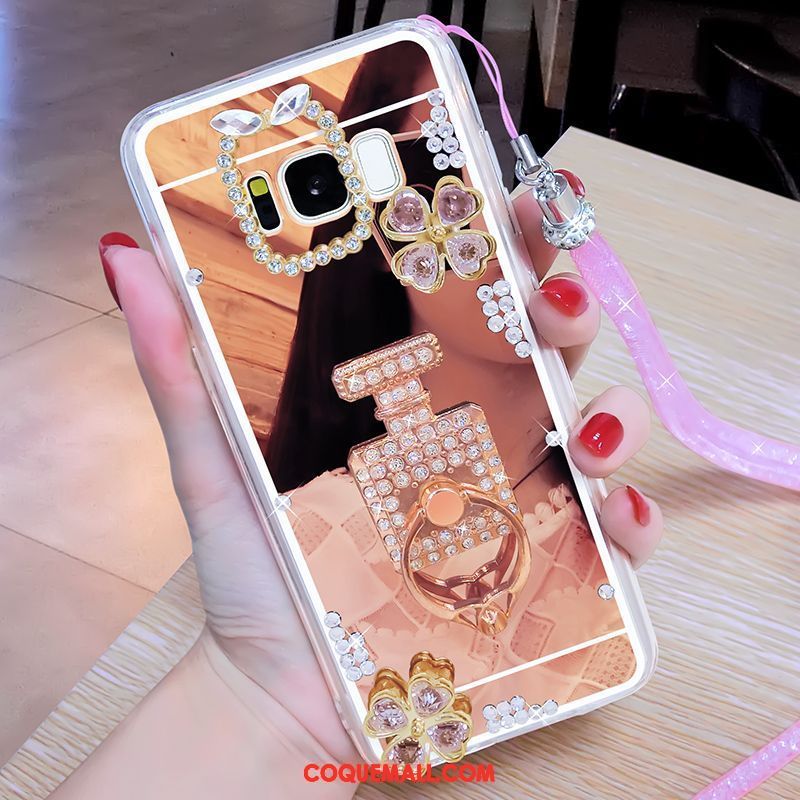 Étui Samsung Galaxy S8+ Personnalité Téléphone Portable Créatif, Coque Samsung Galaxy S8+ Rose Étoile