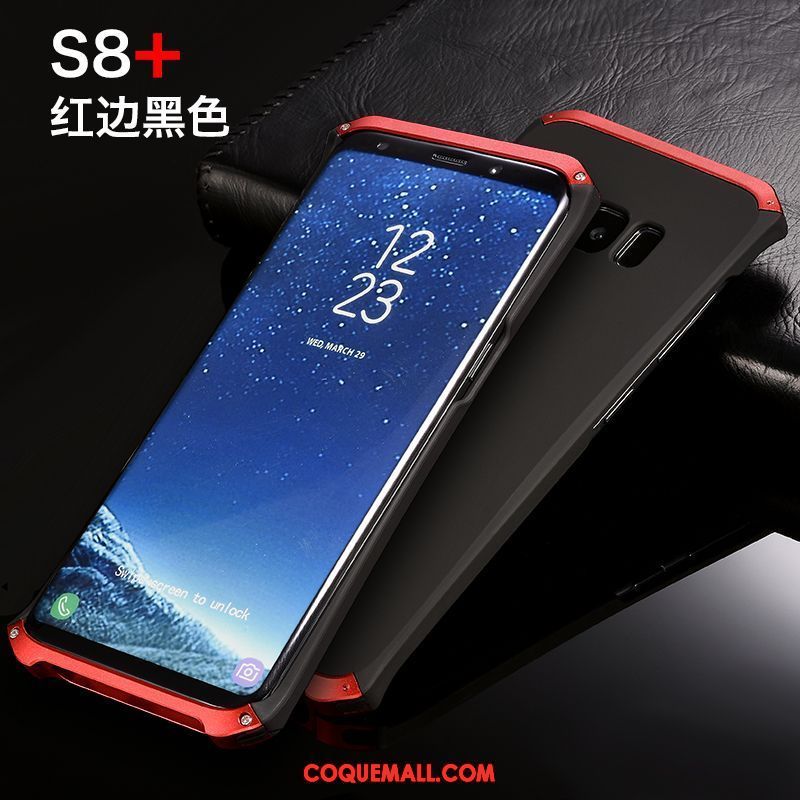 Étui Samsung Galaxy S8+ Personnalité Étoile Difficile, Coque Samsung Galaxy S8+ Métal Téléphone Portable