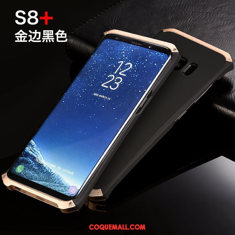 Étui Samsung Galaxy S8+ Personnalité Étoile Difficile, Coque Samsung Galaxy S8+ Métal Téléphone Portable