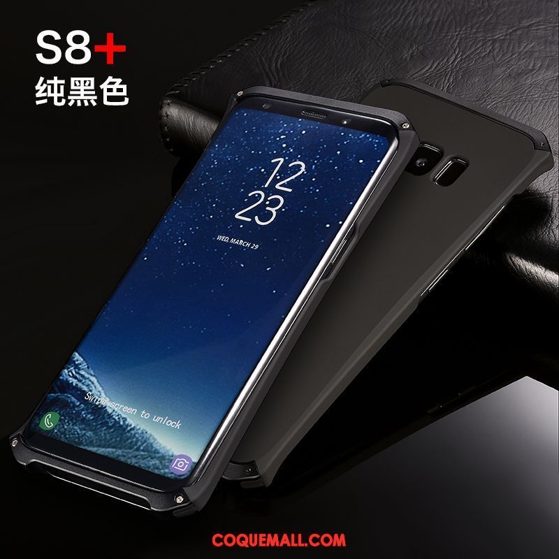 Étui Samsung Galaxy S8+ Personnalité Étoile Difficile, Coque Samsung Galaxy S8+ Métal Téléphone Portable