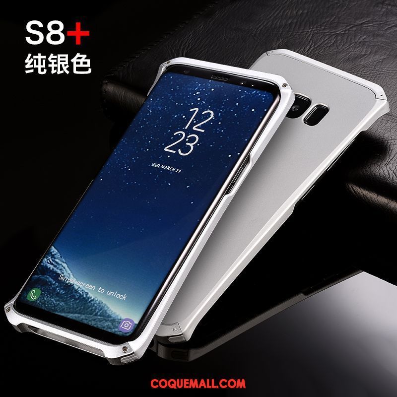 Étui Samsung Galaxy S8+ Personnalité Étoile Difficile, Coque Samsung Galaxy S8+ Métal Téléphone Portable