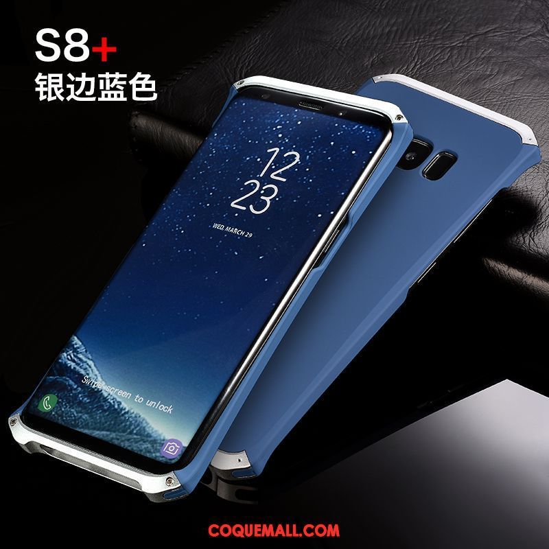 Étui Samsung Galaxy S8+ Personnalité Étoile Difficile, Coque Samsung Galaxy S8+ Métal Téléphone Portable