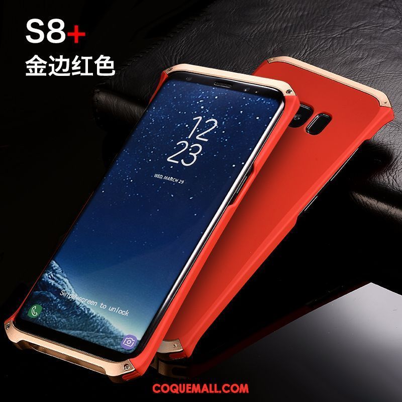 Étui Samsung Galaxy S8+ Personnalité Étoile Difficile, Coque Samsung Galaxy S8+ Métal Téléphone Portable