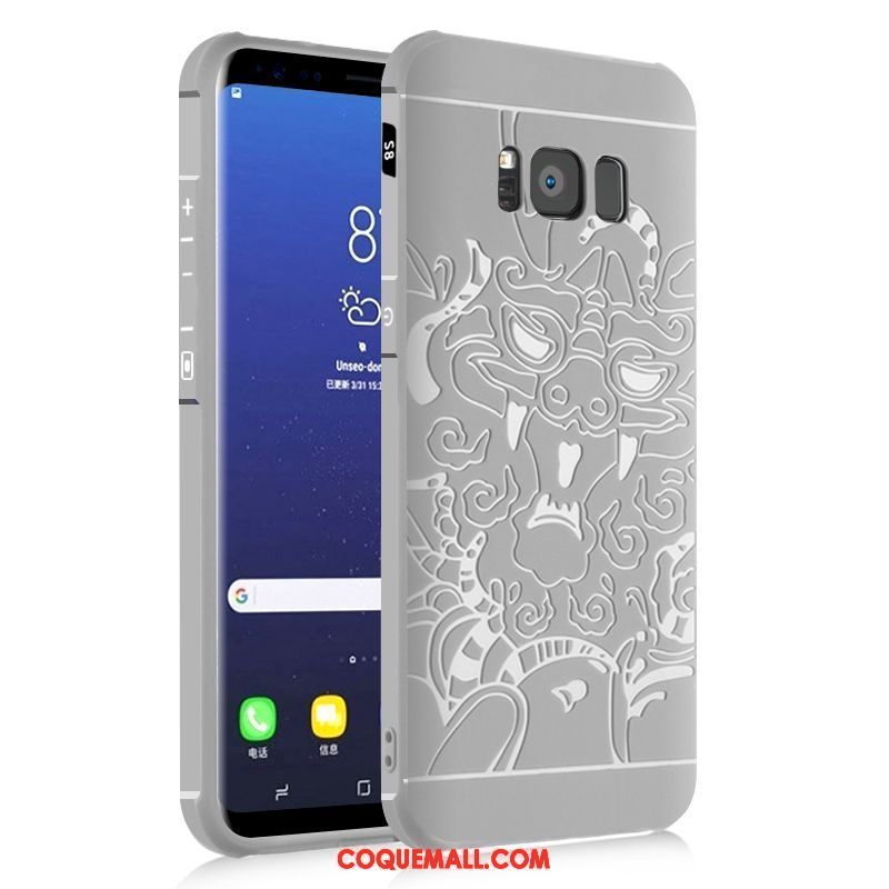 Étui Samsung Galaxy S8 Protection Incassable Fluide Doux, Coque Samsung Galaxy S8 Bleu Étoile