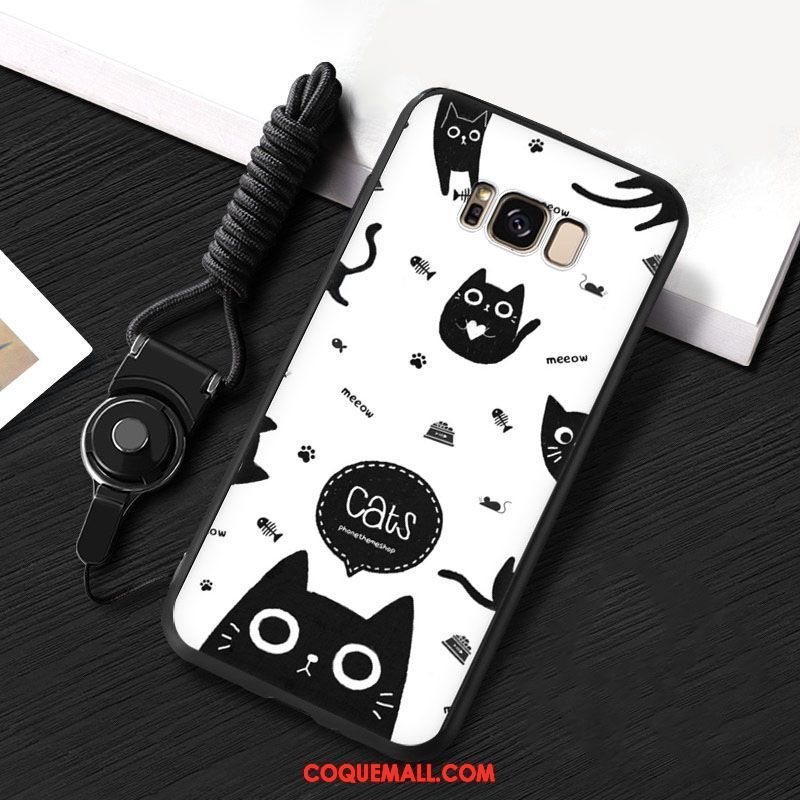 Étui Samsung Galaxy S8+ Protection Téléphone Portable Silicone, Coque Samsung Galaxy S8+ Noir Tendance