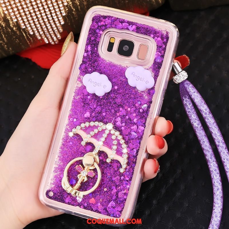 Étui Samsung Galaxy S8+ Quicksand Tendance Protection, Coque Samsung Galaxy S8+ Violet Tout Compris