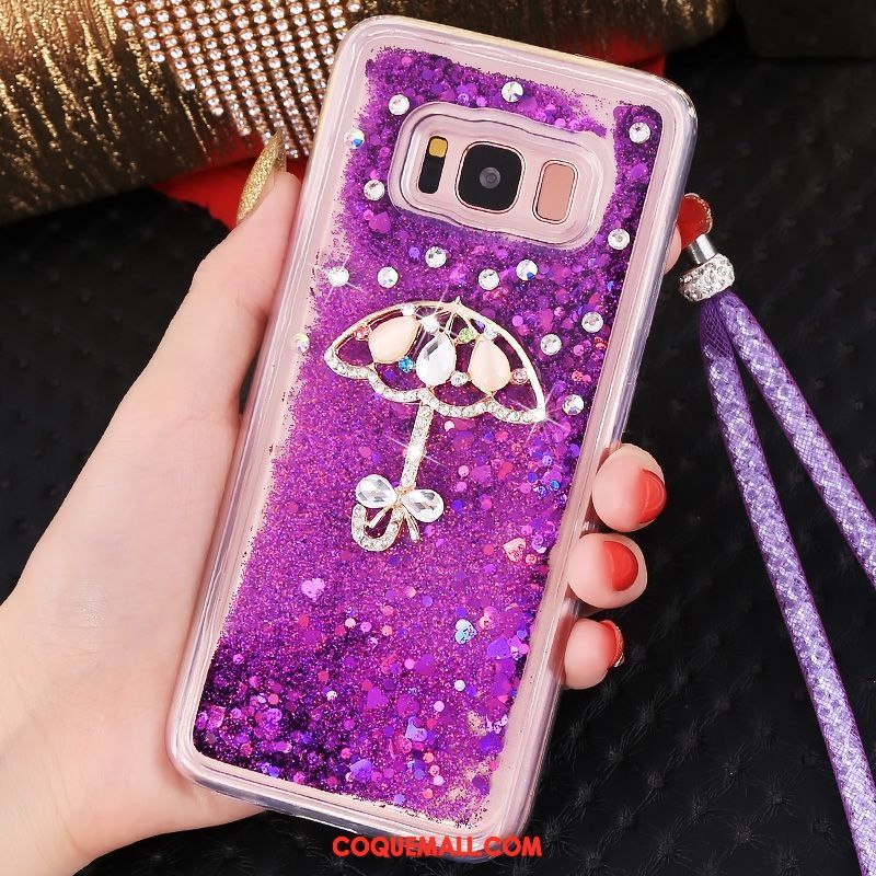 Étui Samsung Galaxy S8+ Quicksand Tendance Protection, Coque Samsung Galaxy S8+ Violet Tout Compris