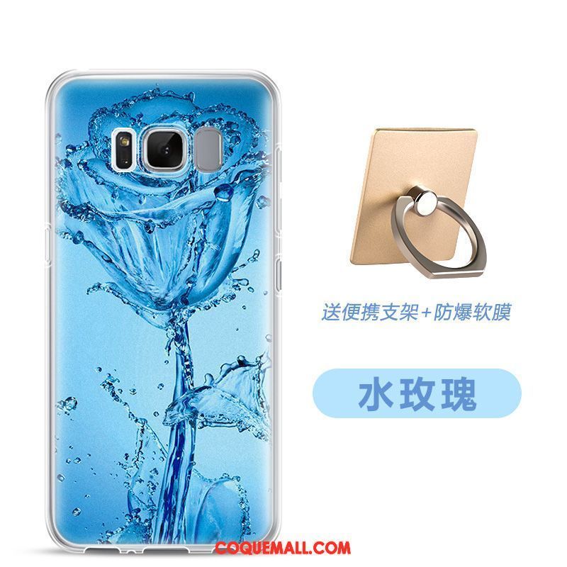 Étui Samsung Galaxy S8 Rose Étoile Protection, Coque Samsung Galaxy S8 Dessin Animé Silicone