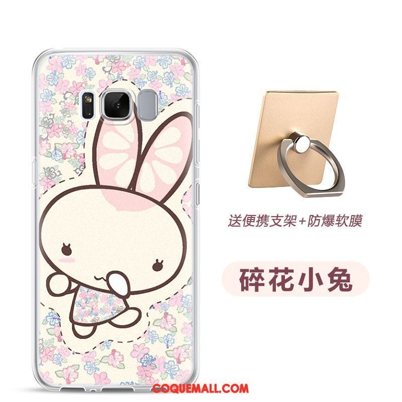 Étui Samsung Galaxy S8 Rose Étoile Protection, Coque Samsung Galaxy S8 Dessin Animé Silicone