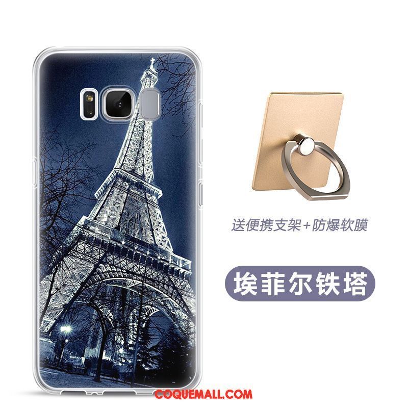 Étui Samsung Galaxy S8 Rose Étoile Protection, Coque Samsung Galaxy S8 Dessin Animé Silicone