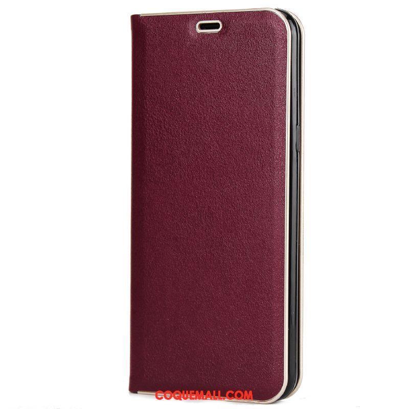 Étui Samsung Galaxy S8 Rouge Étoile Invisible, Coque Samsung Galaxy S8 Téléphone Portable Support