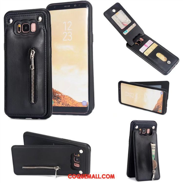 Étui Samsung Galaxy S8+ Sac Carte Incassable Carte, Coque Samsung Galaxy S8+ Étoile Protection