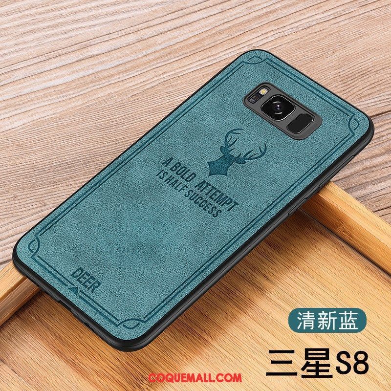 Étui Samsung Galaxy S8 Silicone Modèle Fleurie Incassable, Coque Samsung Galaxy S8 Couvercle Arrière Orange