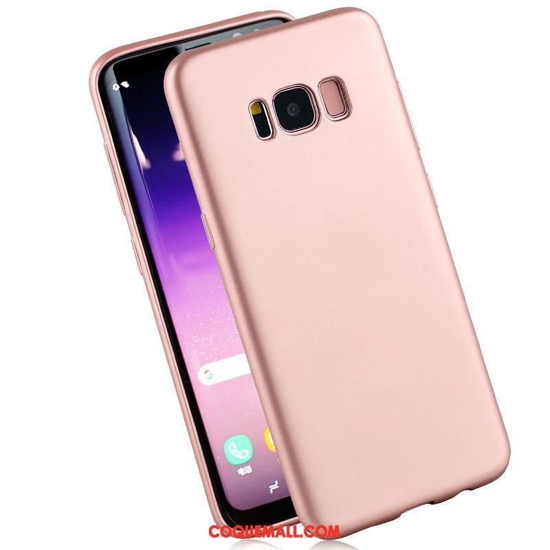 Étui Samsung Galaxy S8+ Silicone Pu Fluide Doux, Coque Samsung Galaxy S8+ Rouge Tout Compris