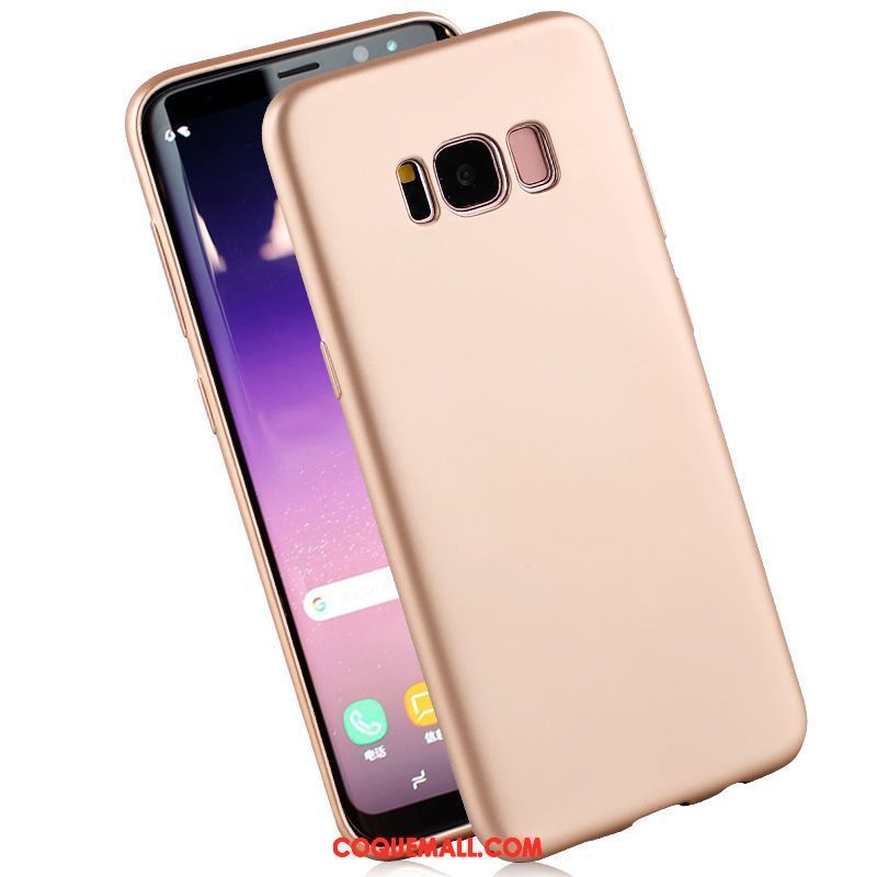 Étui Samsung Galaxy S8+ Silicone Pu Fluide Doux, Coque Samsung Galaxy S8+ Rouge Tout Compris