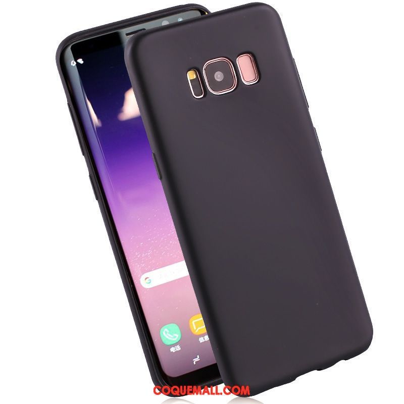 Étui Samsung Galaxy S8+ Silicone Pu Fluide Doux, Coque Samsung Galaxy S8+ Rouge Tout Compris