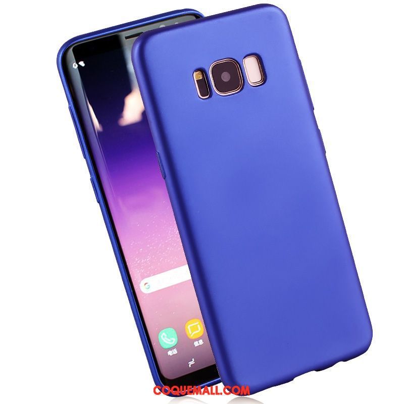 Étui Samsung Galaxy S8+ Silicone Pu Fluide Doux, Coque Samsung Galaxy S8+ Rouge Tout Compris