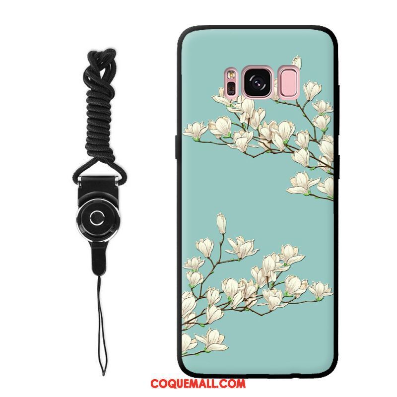 Étui Samsung Galaxy S8+ Tout Compris Fleurs Créatif, Coque Samsung Galaxy S8+ Incassable Fluide Doux