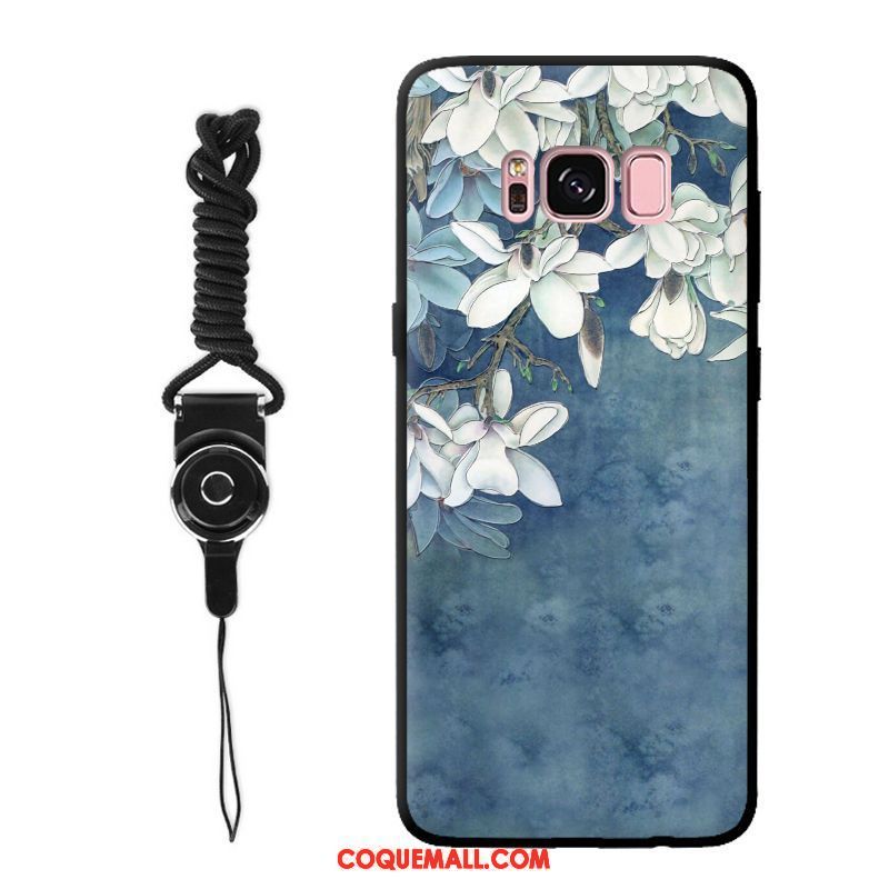 Étui Samsung Galaxy S8+ Tout Compris Fleurs Créatif, Coque Samsung Galaxy S8+ Incassable Fluide Doux