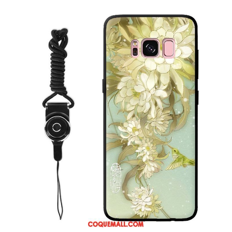 Étui Samsung Galaxy S8+ Tout Compris Fleurs Créatif, Coque Samsung Galaxy S8+ Incassable Fluide Doux