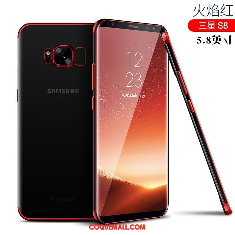 Étui Samsung Galaxy S8 Tout Compris Fluide Doux Simple, Coque Samsung Galaxy S8 Téléphone Portable Incassable