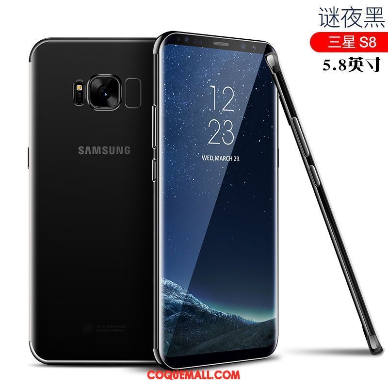 Étui Samsung Galaxy S8 Tout Compris Fluide Doux Simple, Coque Samsung Galaxy S8 Téléphone Portable Incassable