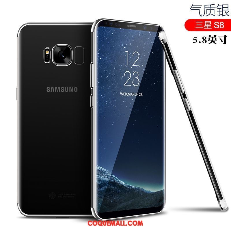 Étui Samsung Galaxy S8 Tout Compris Fluide Doux Simple, Coque Samsung Galaxy S8 Téléphone Portable Incassable