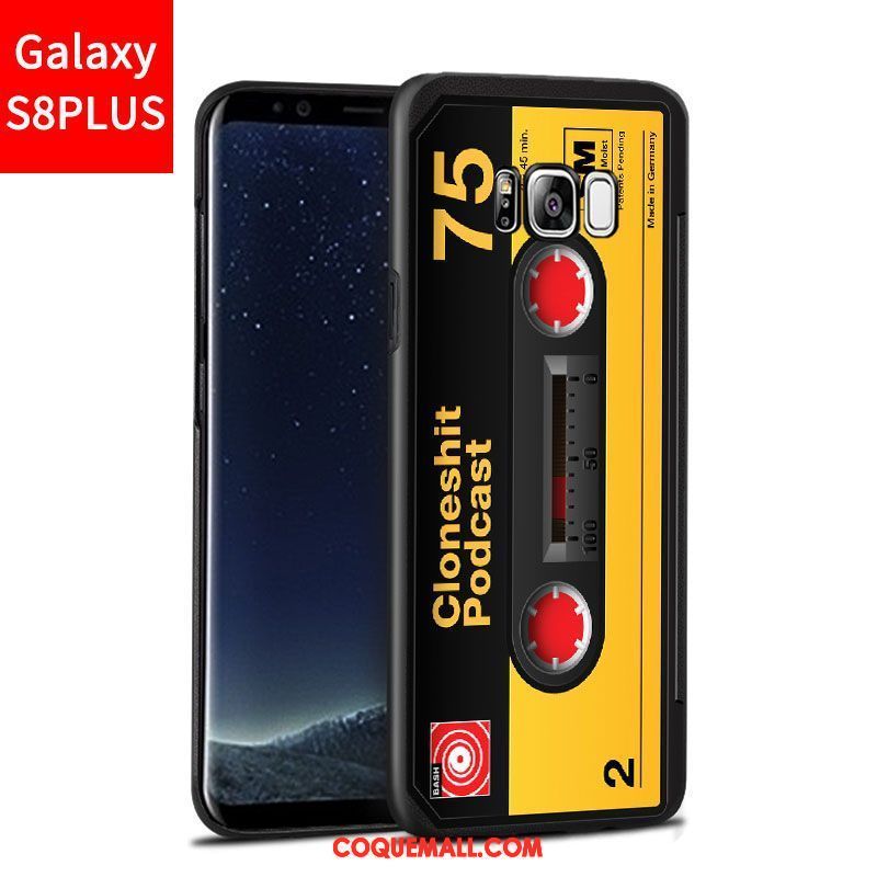 Étui Samsung Galaxy S8+ Téléphone Portable Délavé En Daim Bleu, Coque Samsung Galaxy S8+ Gaufrage Étoile