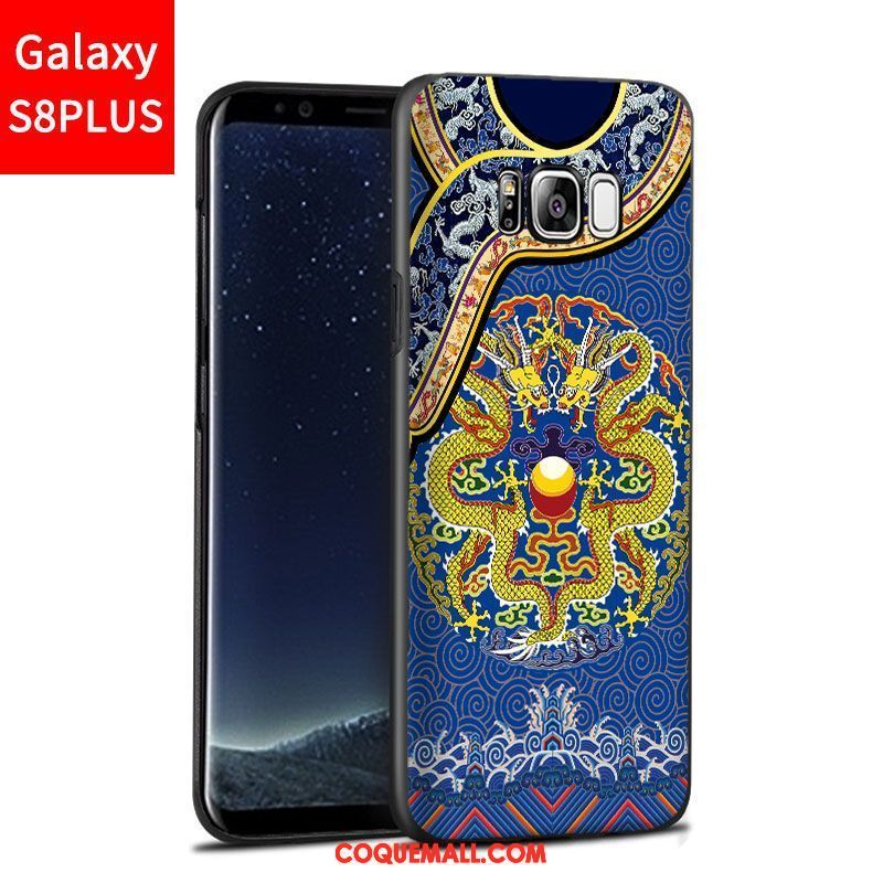 Étui Samsung Galaxy S8+ Téléphone Portable Personnalité Jaune, Coque Samsung Galaxy S8+ Incassable Délavé En Daim