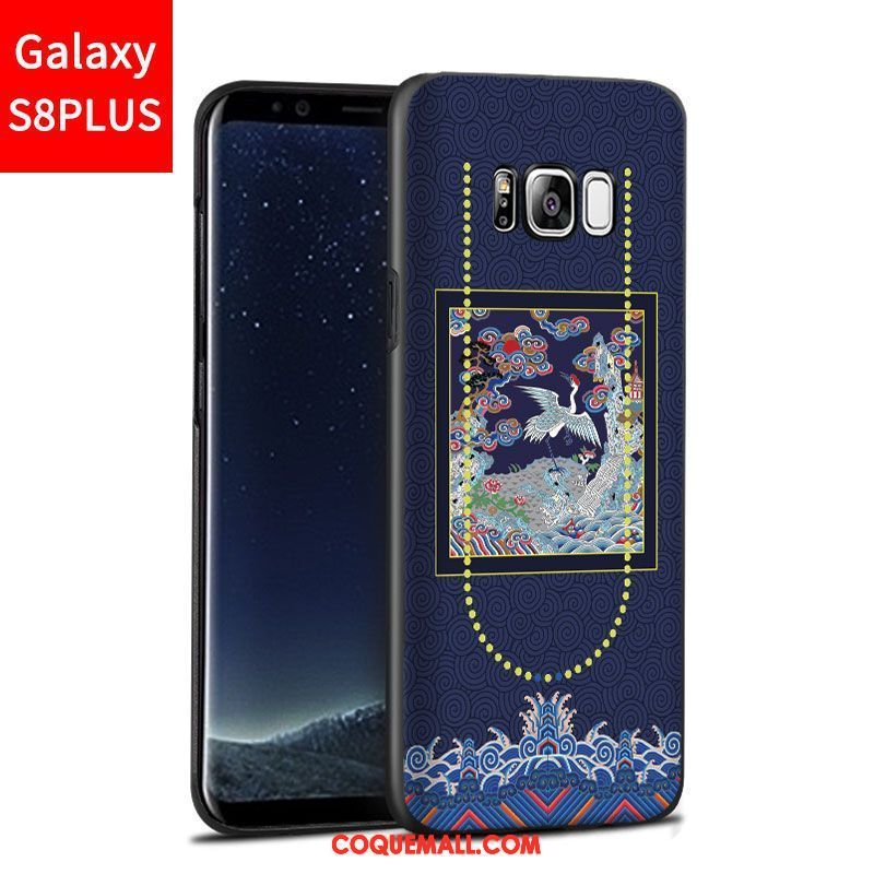 Étui Samsung Galaxy S8+ Téléphone Portable Personnalité Jaune, Coque Samsung Galaxy S8+ Incassable Délavé En Daim