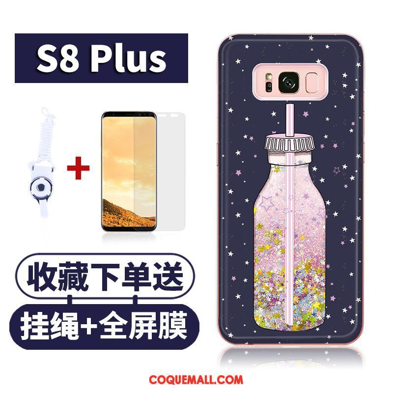 Étui Samsung Galaxy S8+ Téléphone Portable Silicone Tendance, Coque Samsung Galaxy S8+ Liquide Incassable