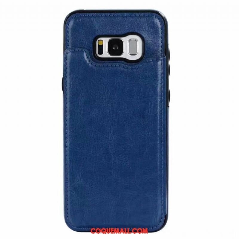 Étui Samsung Galaxy S8+ Étoile Carte Téléphone Portable, Coque Samsung Galaxy S8+ Étui En Cuir Créatif Braun